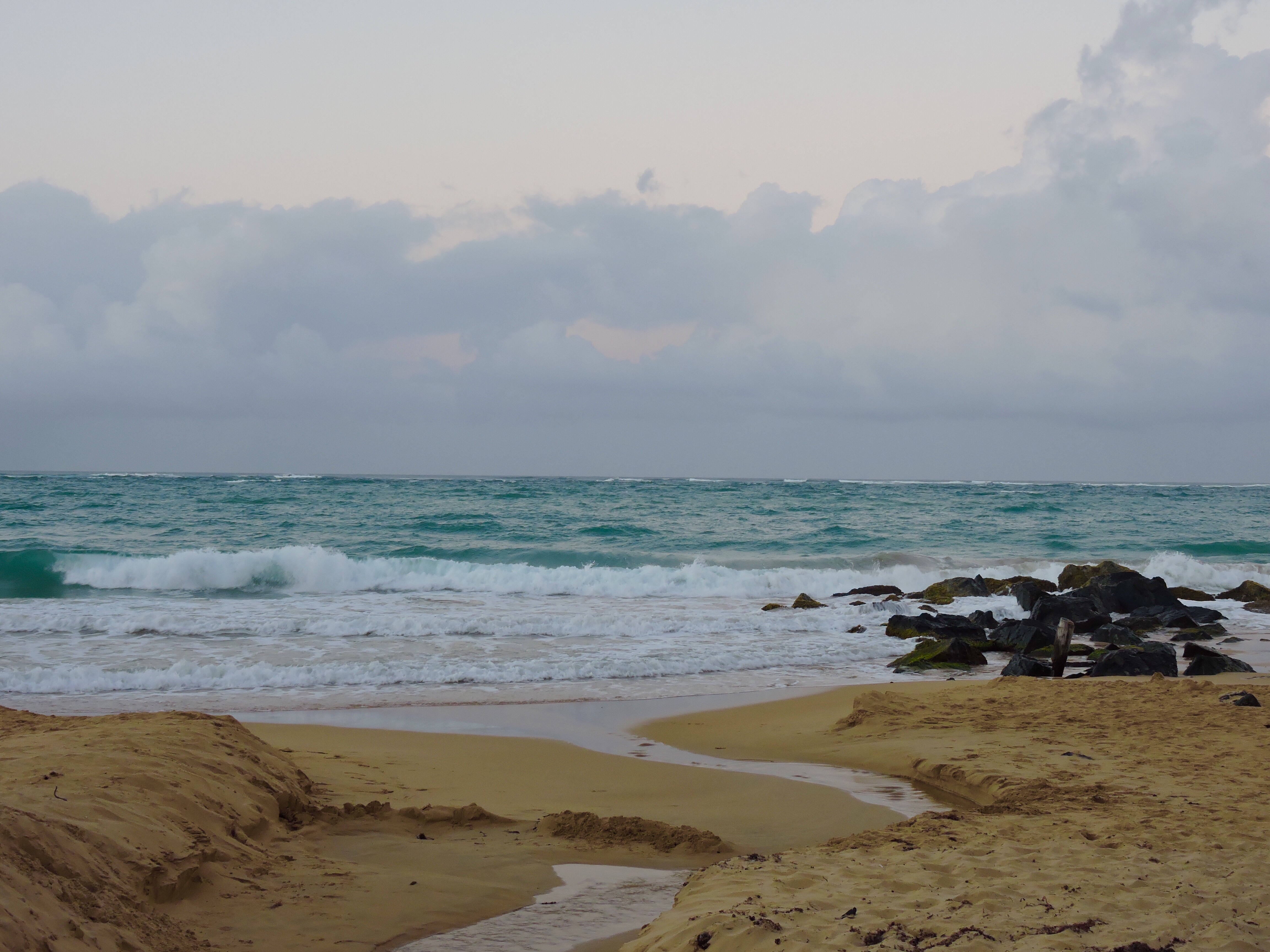 Waves and sand on Puerto Rico 